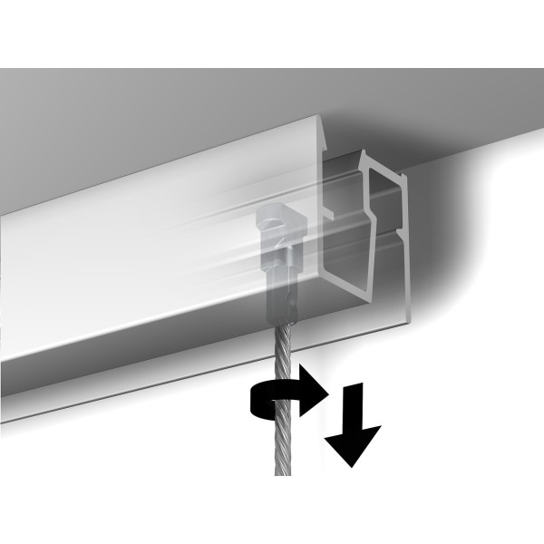 Cimaise Mini Plafond click Newly R40 200 cm Newly 4 - Cimaise Tableau 