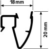 Cimaise Up Rail plafond 40 Kg 200 cm