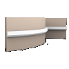 P9050F ORAC Cimaise flexible Durofoam L200 x H2,5 x L1,3 cm ORAC DECOR 1 - Cimaise Tableau 