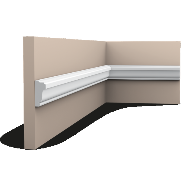 PX117 ORAC Cimaise Duropolymer L200 x H3,5 x L1,5 cm