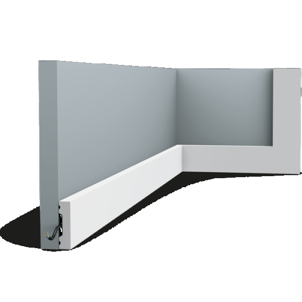 SX162-RAL9003 ORAC Plinthe RAL9003 Duropolymer L200 x H4 x L1 cm