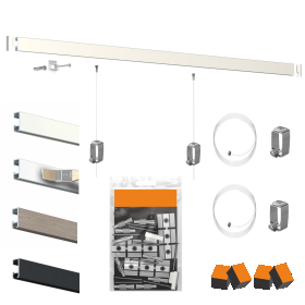 Pack klicken Sie auf Schiene weiß [product.brand] 1 - Cimaise Tableau 