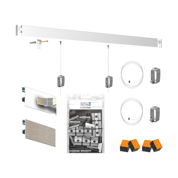 Pack cimaise click rail Pro artiteq ECO Cimaise Tableau 1 - Cimaise Tableau 