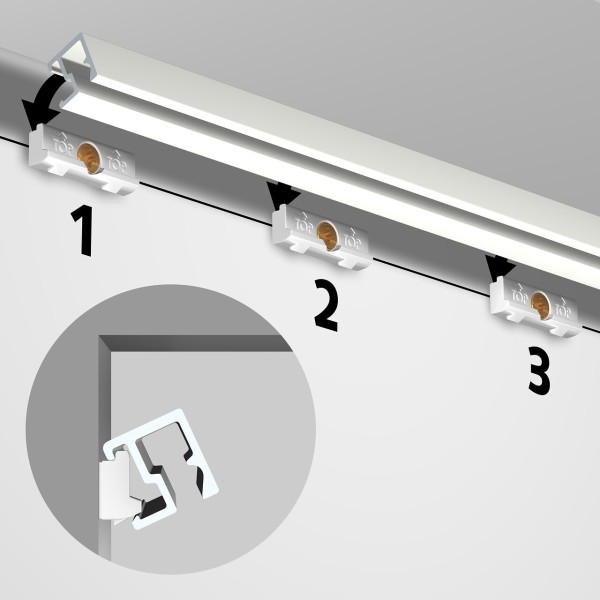 Pack cimaise Contour rail  artiteq ECO