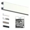 Click rail picture rail + fixing clips + screws & dowels - artiteq picture rails