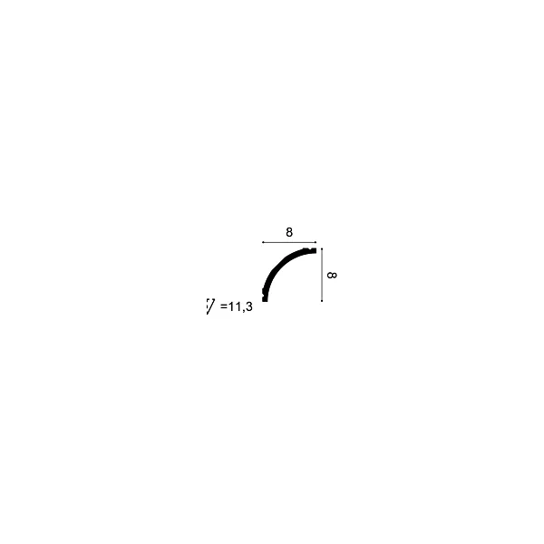 C240F ORAC Corniche flexible Flex L200 x H8 x L8 cm ORAC DECOR 2 - Cimaise Tableau 