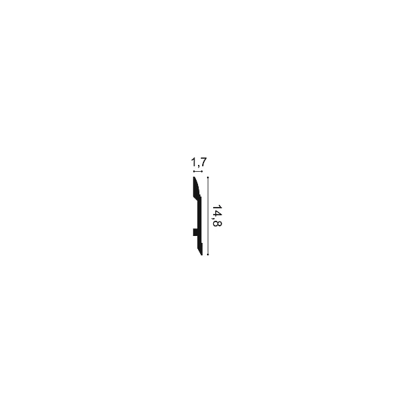 SX104F ORAC Flexible Plinth Flexible L200 x H14.8 x L1,7 cm ORAC DECOR 2 - Cimaise Tableau 