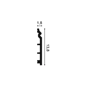 SX118F ORAC Flexibler Sockel Flex L200 x H13.8 x L1,8 cm ORAC DECOR 2 - Cimaise Tableau