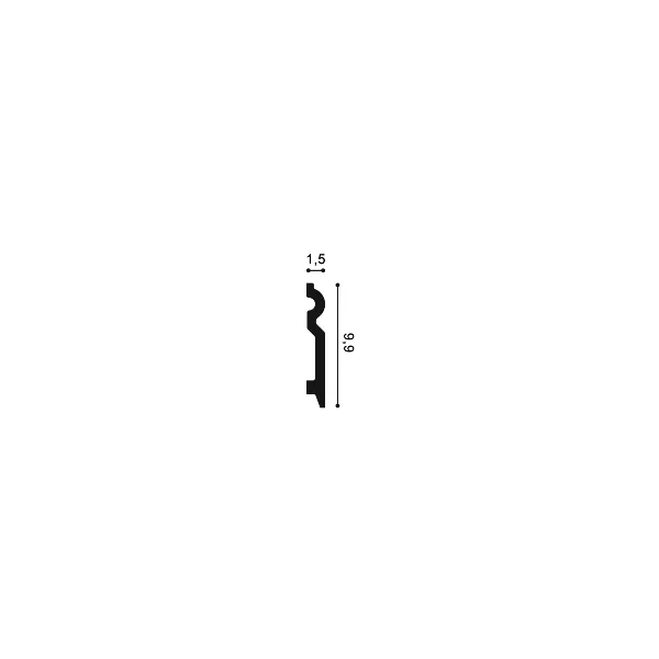 SX137F ORAC Flexibel Plinth Flex L200 x H9.9 x L1,5 cm ORAC DECOR 2 - Cimaise Tableau 