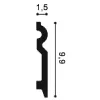 SX137F ORAC Flexibel Plinth Flex L200 x H9.9 x L1,5 cm ORAC DECOR 2 - Cimaise Tableau