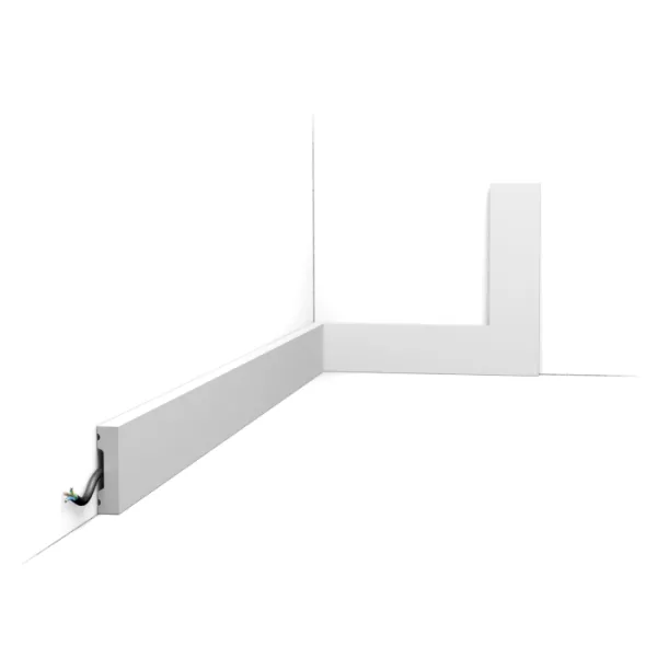 SX162-RAL9003 ORAC Plinthe RAL9003 Duropolymer L200 x H4 x L1 cm ORAC DECOR 1 - Cimaise Tableau