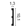 SX163F ORAC Plinthe Flexible Flex L200 x H10,1 x L1,3 cm ORAC DECOR 2 - Cimaise Tableau