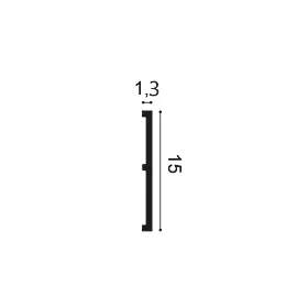 SX168 ORAC Duropolymer L200 x H15.1 x L1.4 cm ORAC DECOR 2 - Cimaise Tableau