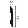 SX165F ORAC Plinthe flexible Flex L200 x H6,9 x L1,1 cm ORAC DECOR 2 - Cimaise Tableau 