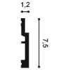 SX187F ORAC Flexibler Sockel Flex L200 x H7,5 x L1,2 cm ORAC DECOR 2 - Cimaise Tableau