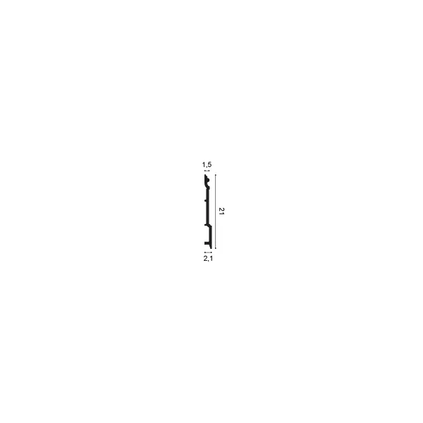 SX191 ORAC Plinthe Duropolymer L200 x H21 x L2,1 cm ORAC DECOR 2 - Cimaise Tableau 