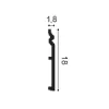 SX206 ORAC Plinthe Duropolymer L200 x H18 x L1,8 cm ORAC DECOR 2 - Cimaise Tableau