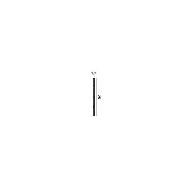 SX207 ORAC Plinthe Duropolymer L200 x H25 x L1,3 cm ORAC DECOR 3 - Cimaise Tableau 