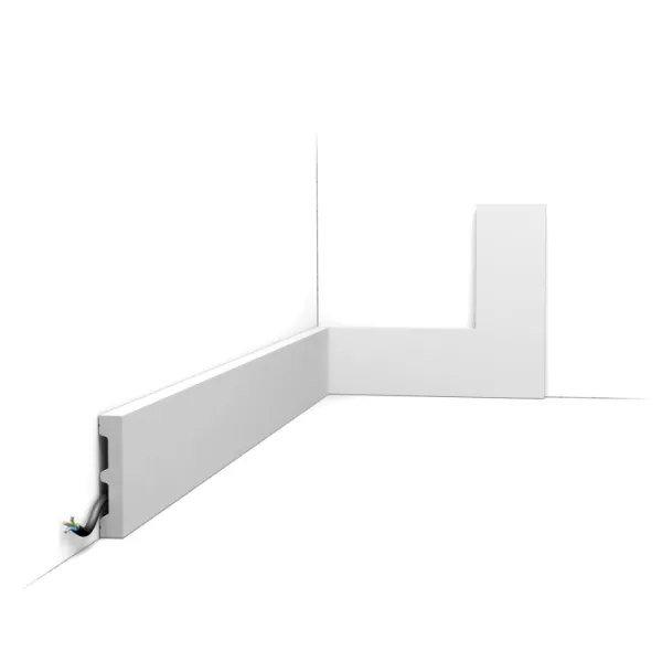 SX157-RAL9003 ORAC Plinthe RAL9003 Duropolymer L200 x H6,6 x L1,3 cm ORAC DECOR 1 - Cimaise Tableau