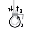 Loop Maker : creation de boucle avec le cable perlon ARTI TEQ 2 - Cimaise Tableau 