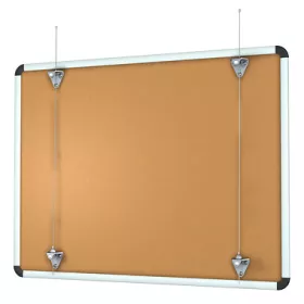 Set accrochage panneau blanc ARTI TEQ 1 - Cimaise Tableau