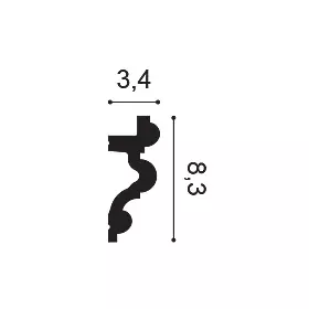 C324 ORAC Gesims Purotouch L200 x H8,3 x B3,4 cm ORAC DECOR 3 - Cimaise Tableau