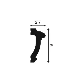PX113 ORAC Cimaise Duropolymer L200 x H6 x L2,7 cm ORAC DECOR 3 - Cimaise Tableau