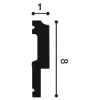 P9900F ORAC Flexible Climb Durofoam L200 x H8 x L1 cm ORAC DECOR 3 - Cimaise Tableau 