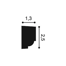 P9050 ORAC Cimaise Durofoam L200 x H2.5 x L1.3 cm ORAC DECOR 3 - Cimaise Tableau