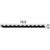 PX147 ORAC Cimaise Duropolymer L200 x H0,9 x L16,91 cm ORAC DECOR 3 - Cimaise Tableau 