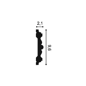 P9020 ORAC Durofoam Cimaise L200 x H9.6 x L2.1 cm ORAC DECOR 3 - Cimaise Tableau
