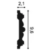 P9020 ORAC Durofoam Cimaise L200 x H9.6 x L2.1 cm ORAC DECOR 3 - Cimaise Tableau 