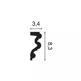 P4025 ORAC Cimaise Durofoam L200 x H8.3 x L3.4 cm ORAC DECOR 3 - Cimaise Tableau