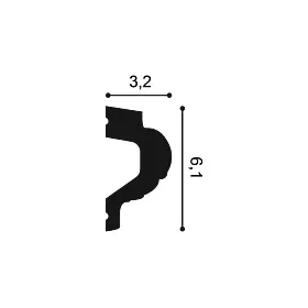 P3020F ORAC Escala flexible Durofoam L200 x H6.1 x L3.2 cm ORAC DECOR 3 - Cimaise Tableau