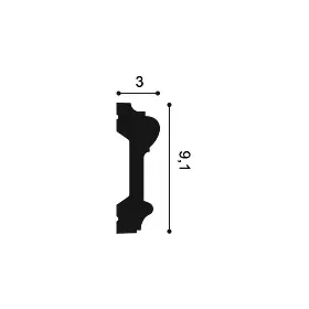 P9010 ORAC Cimaise Durofoam L200 x H9.1 x L3 cm ORAC DECOR 3 - Cimaise Tableau