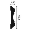 P8040F ORAC Durofoam flexible cone L200 x H10.1 x L2,2 cm ORAC DECOR 3 - Cimaise Tableau 