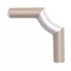 P801C ORAC Ecker für P8020 Durofoam L19.8 x H2,6 x L11 cm ORAC DECOR 3 - Cimaise Tableau