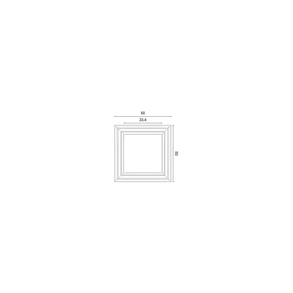 W121 ORAC 3D wall panel Purotouch L50 x H50 x L3.2 cm 