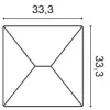 W106 ORAC 3D wall panel Purotouch L33.3 x H33.3 x L2.9 cm 