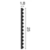 W108F ORAC Wandverkleidung FLEX 3D Flex L200 x H25 x L1,8 cm ORAC DECOR 3 - Cimaise Tableau