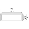 W120 ORAC 3D wall panel Purotouch L150 x H50 x L3.2 cm 