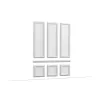 W120 ORAC 3D wall panel Purotouch L150 x H50 x L3.2 cm 