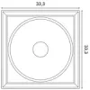 W122 ORAC 3D wall panel Purotouch L33.3 x H33.3 x L2,6 cm 