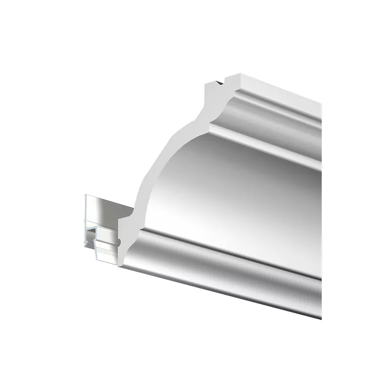 Deco rail 200 cm primary white - rail fixing for artiteq painting ARTI TEQ 2 - Cimaise Tableau 