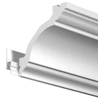 Deco rail 200 cm primary white - rail fixing for artiteq painting ARTI TEQ 2 - Cimaise Tableau