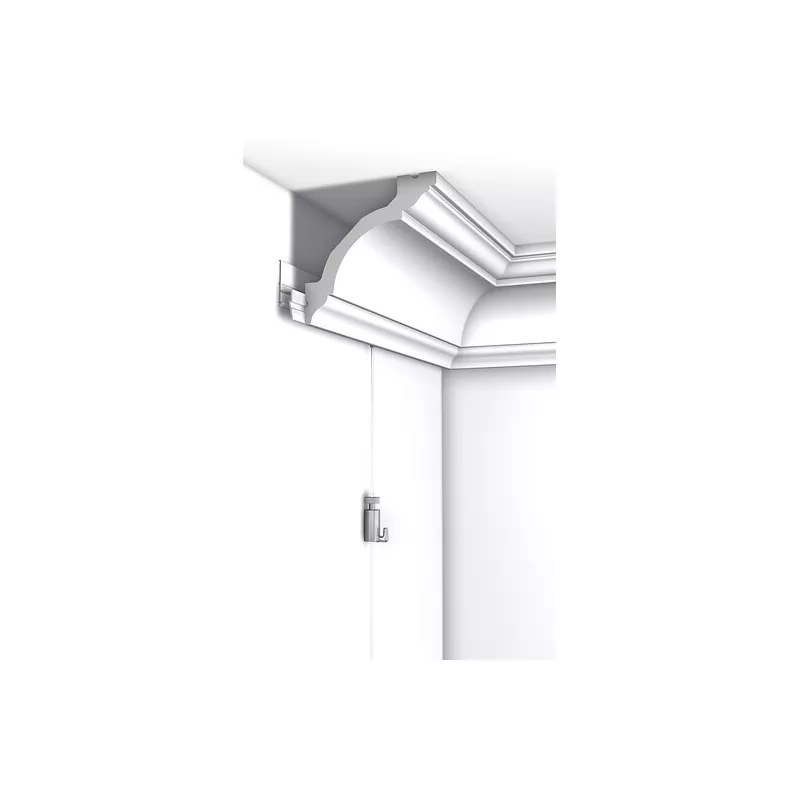 Deco rail 200 cm primary white - rail fixing for artiteq painting ARTI TEQ 4 - Cimaise Tableau 