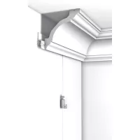 Deco rail 200 cm primary white - rail fixing for artiteq painting ARTI TEQ 4 - Cimaise Tableau