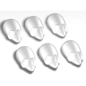 MOUSE MAGNETS BLANC X 6 PIECES ARTI TEQ 2 - Cimaise Tableau