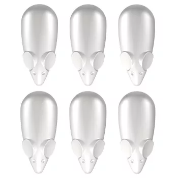 MOUSE MAGNETS BLANC X 6 PIECES ARTI TEQ 1 - Cimaise Tableau