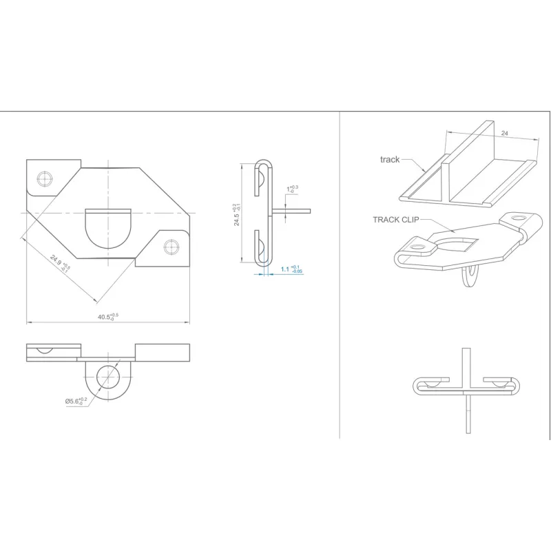 Clamping ceiling clamps for suspension Under ceiling Newly ARTI TEQ 5 - Cimaise Tableau 